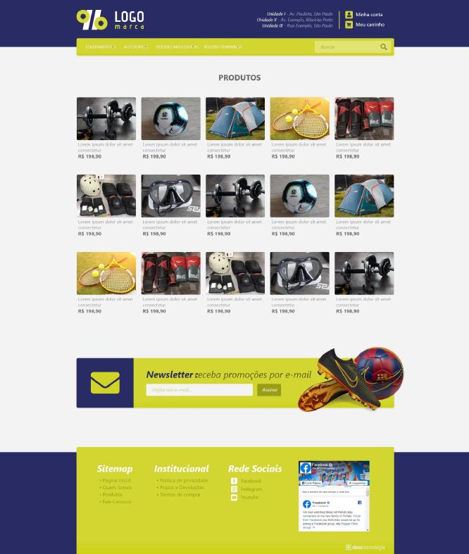 Layout Esportivo